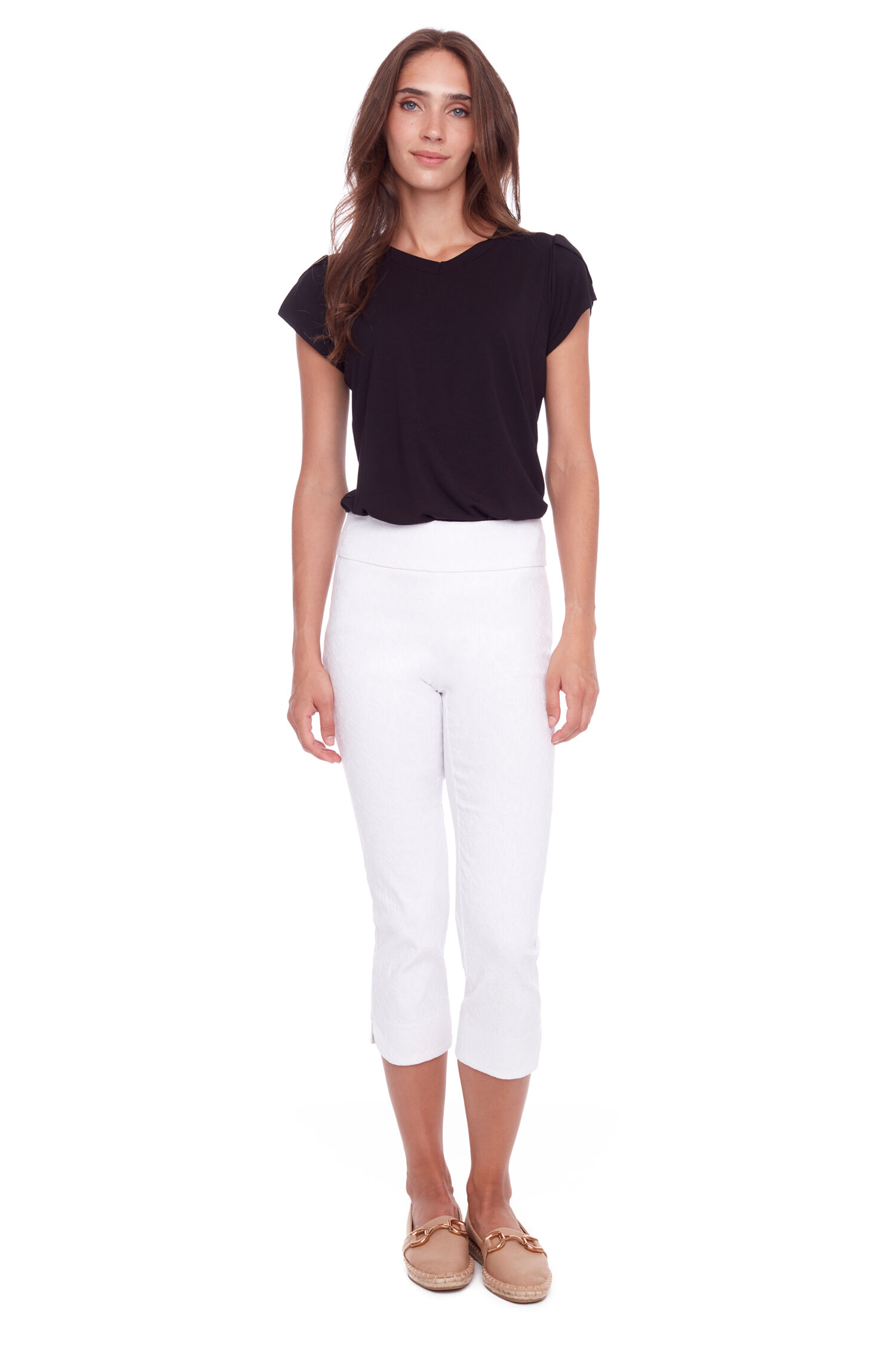 Petal Slit Techno Crop Pant Image 1