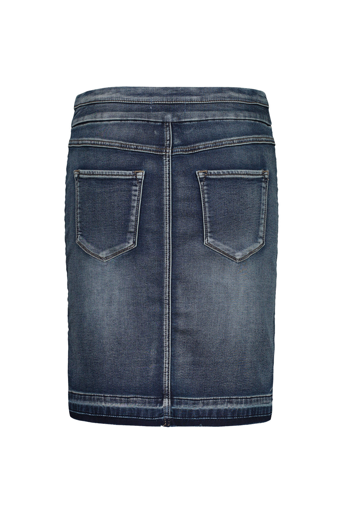 Pull-On Denim Skirt Image 2