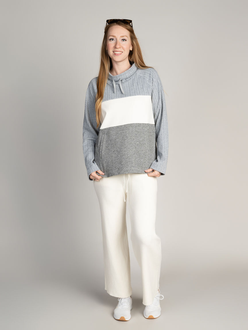 Colour Block Cowl Neck Top Image 4