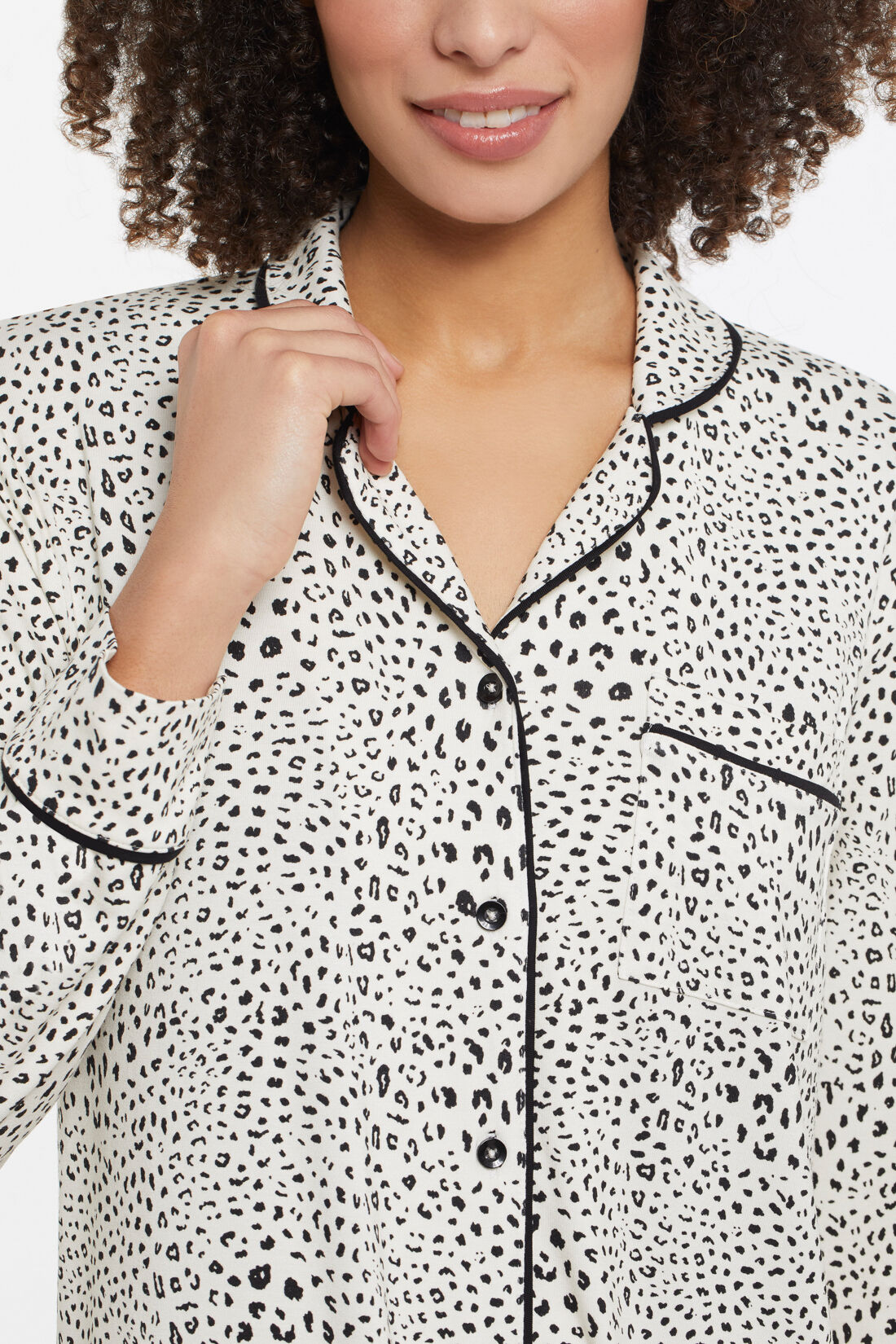 Spotted Nighty PJ Gown Shirt Image 3