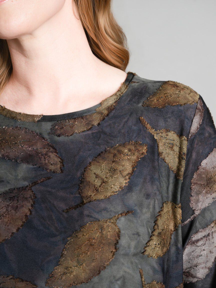 3/4 Sleeve Knee-Length Dress