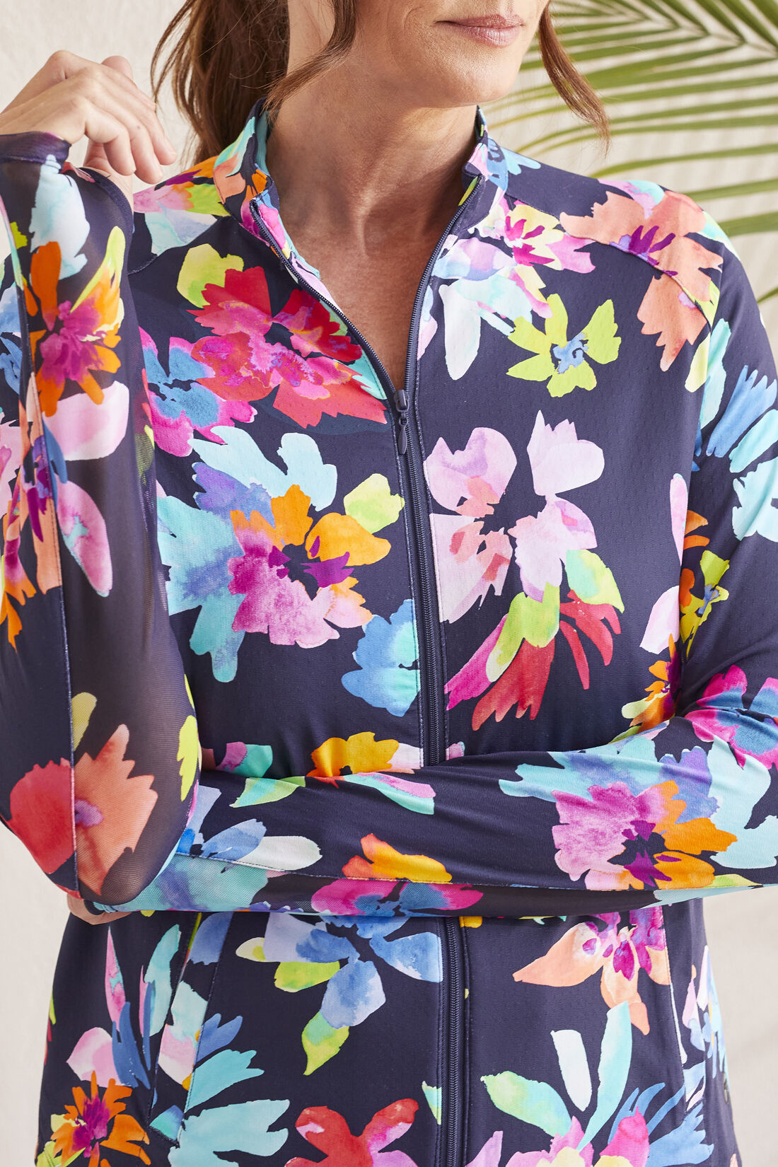 Performance Full Zip Mock Neck Jacket Image 2