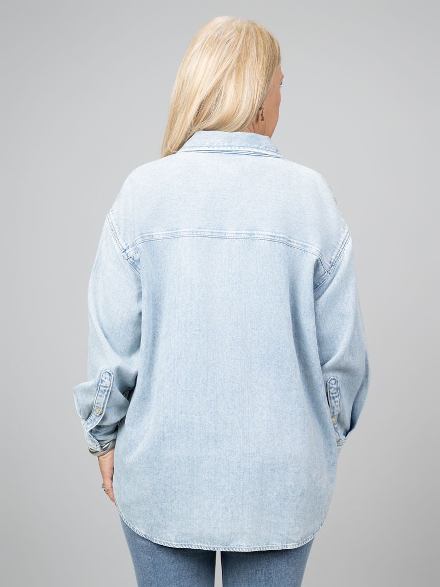 Long Sleeve Beach Button Down Shirt