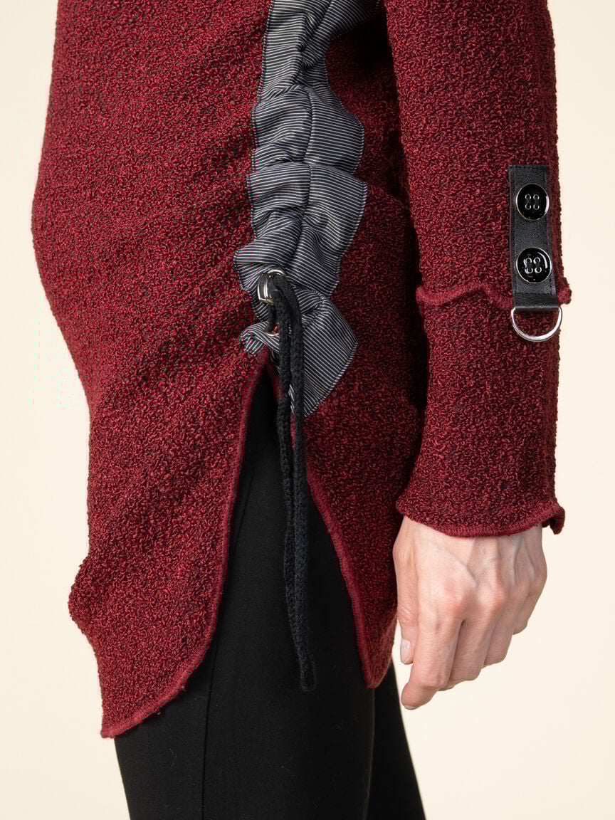 Long Sleeve Boucl&eacute; Tunic