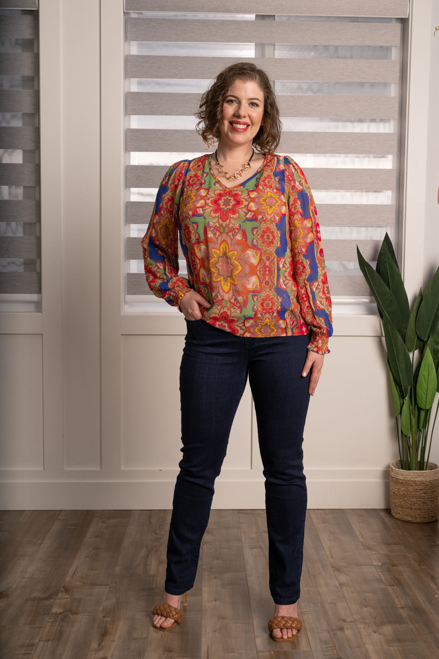 Floral Carolina Blouse Image 2
