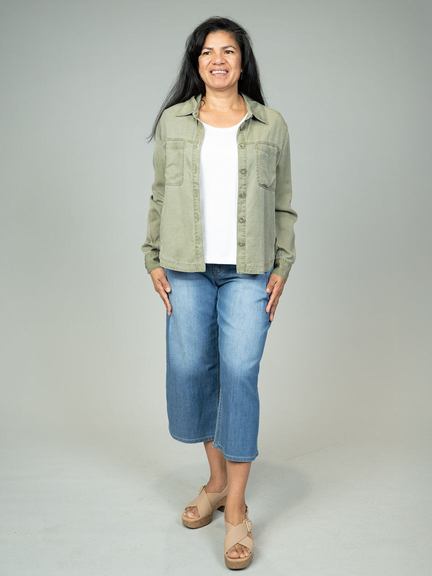 Flowy Overshirt Jacket