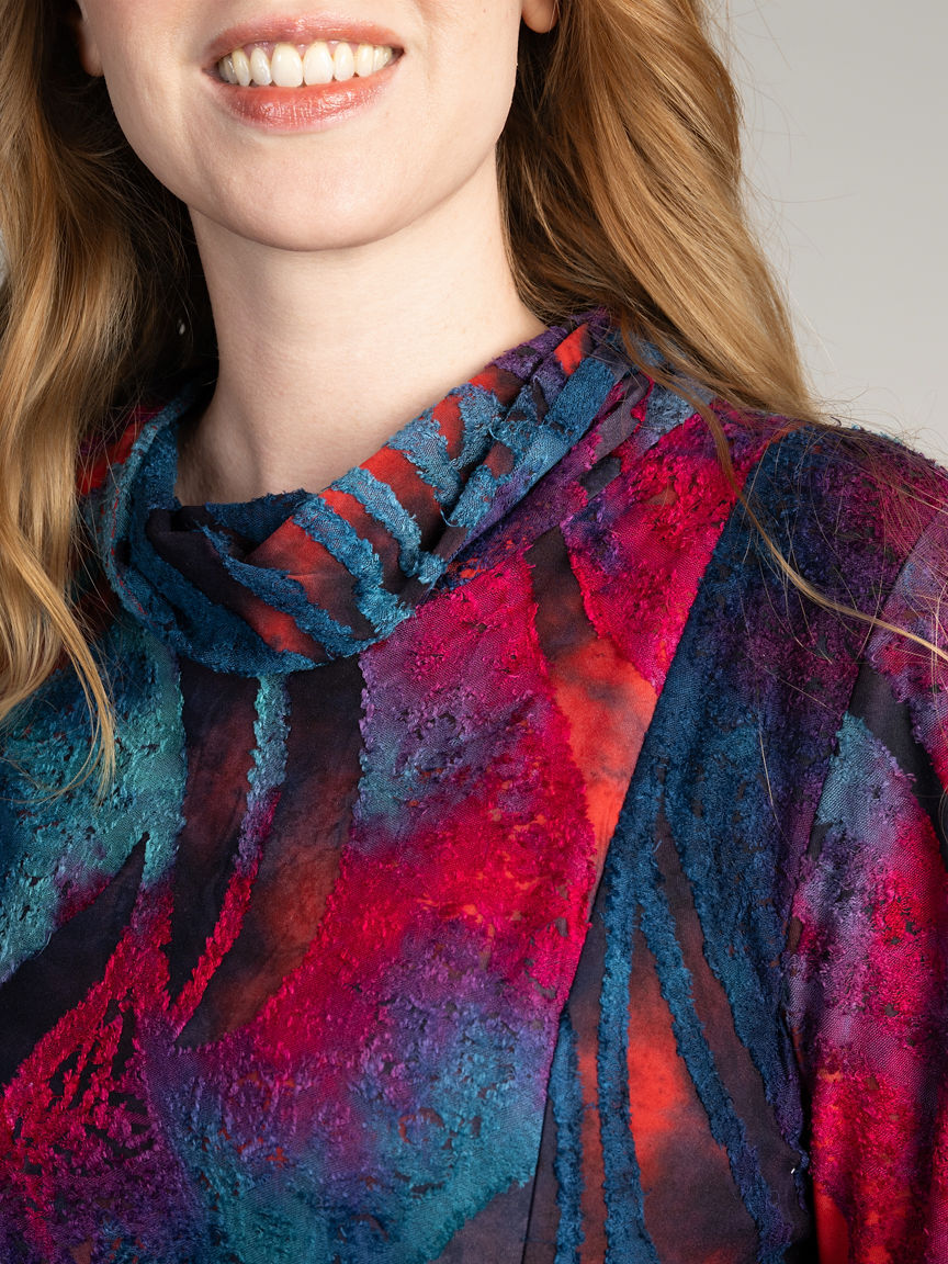 Long Sleeve Cowl Neck Top