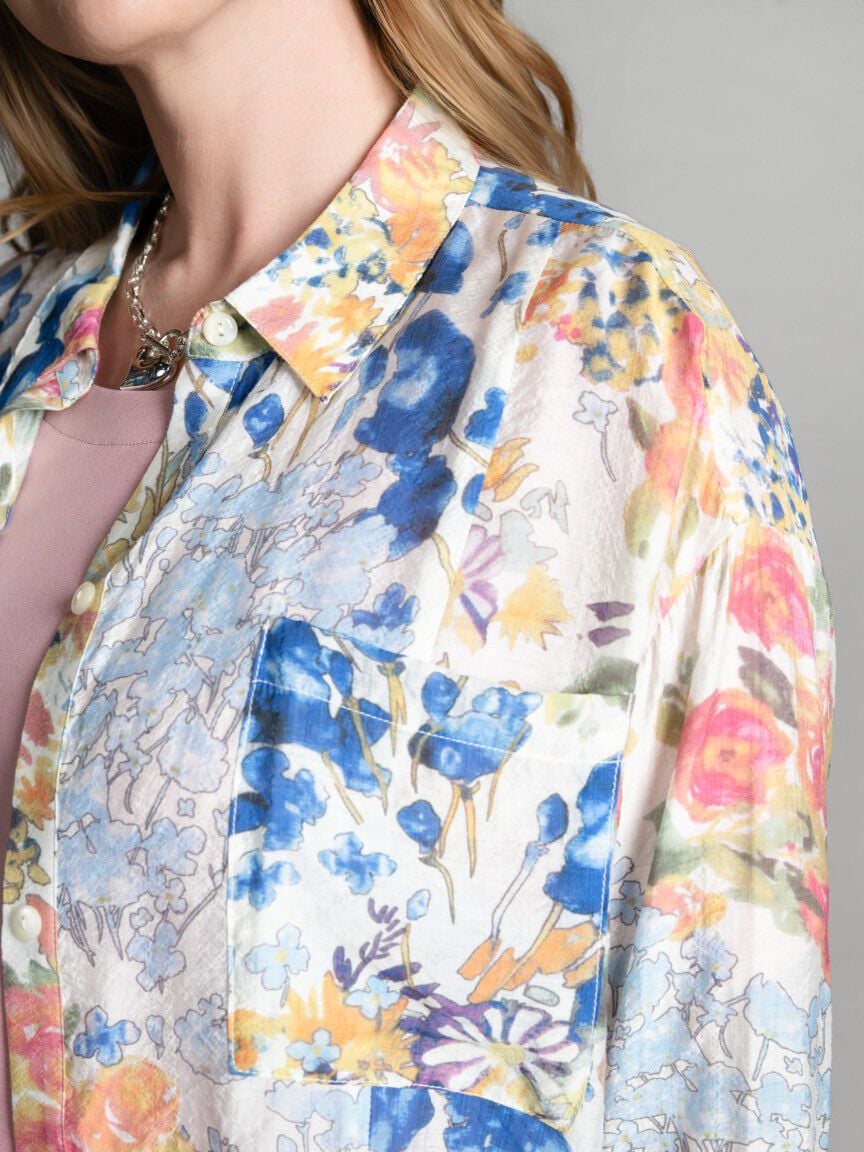 Long Sleeve Button Up Blouse