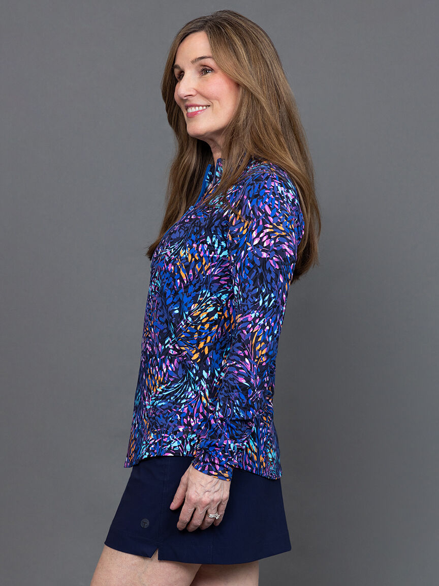 Havana Performance Long Sleeve Top With Quarter Zip  Image 3