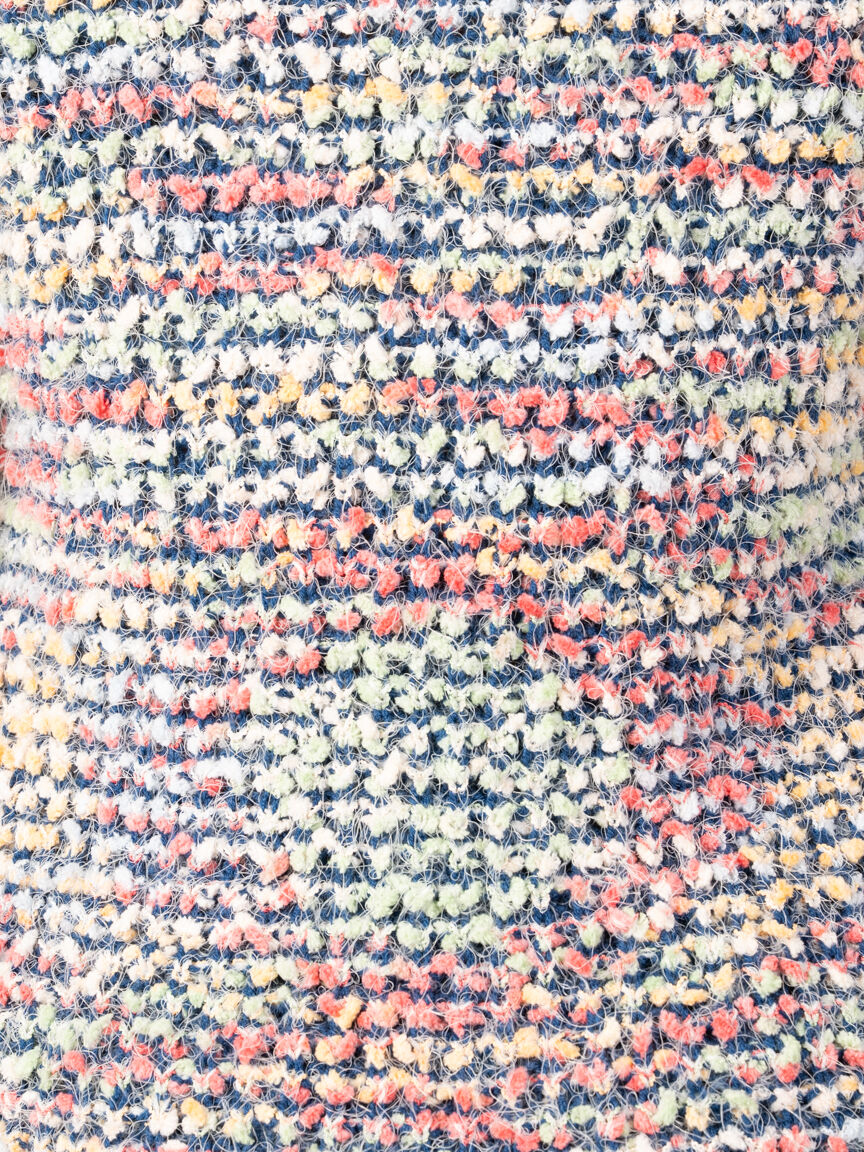 Long Sleeve Crew Neck Popcorn Sweater