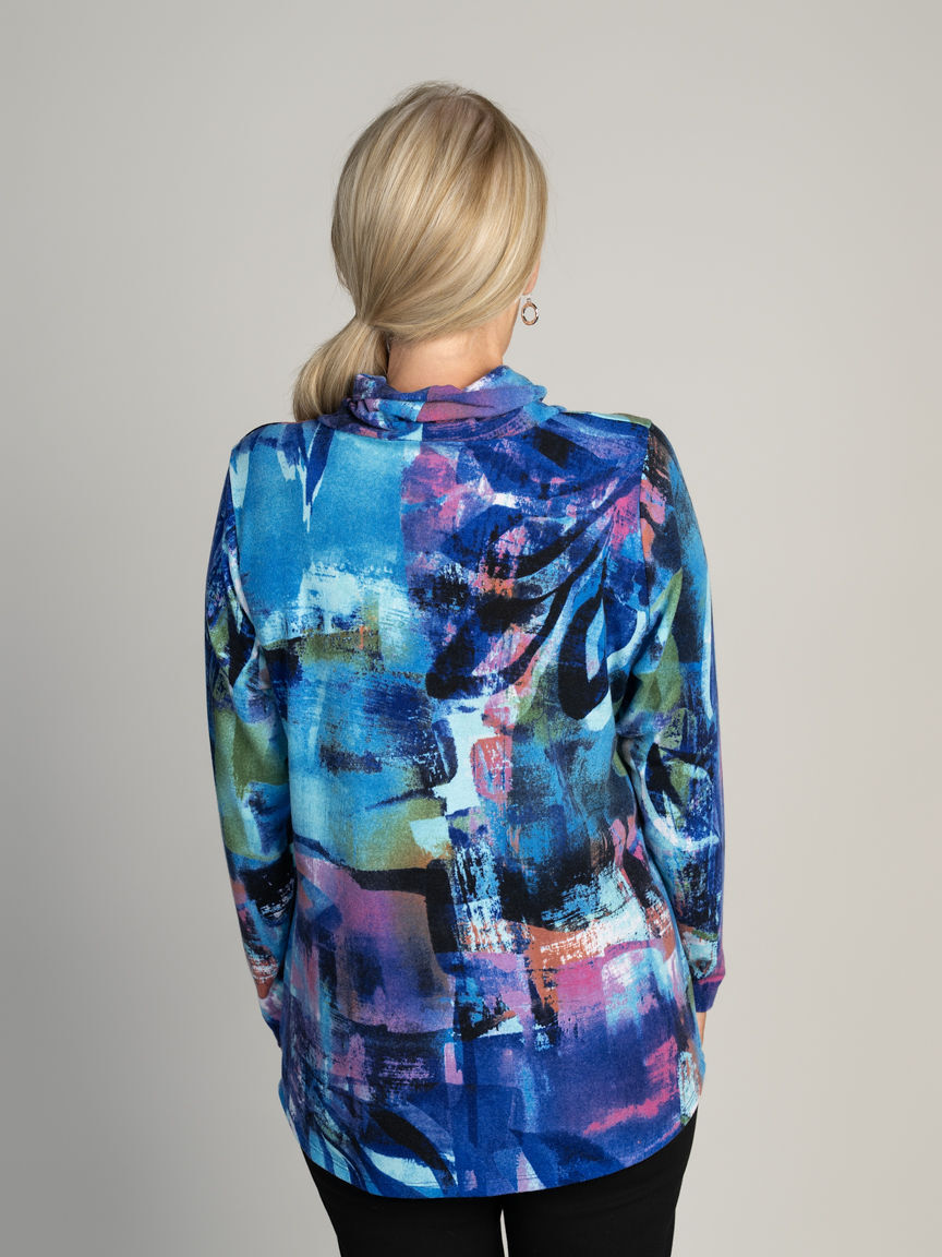 Long Sleeve Cowl Neck Top