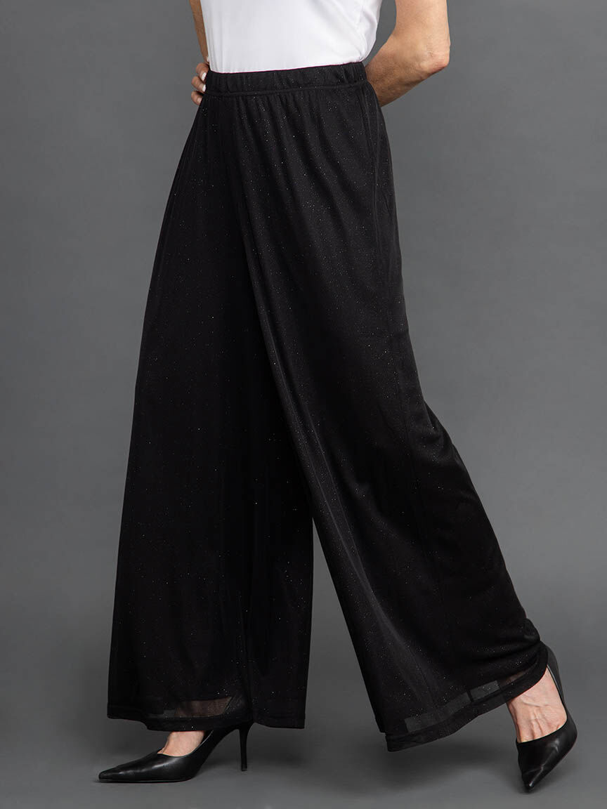 Lurex Lined Pull-On Pants