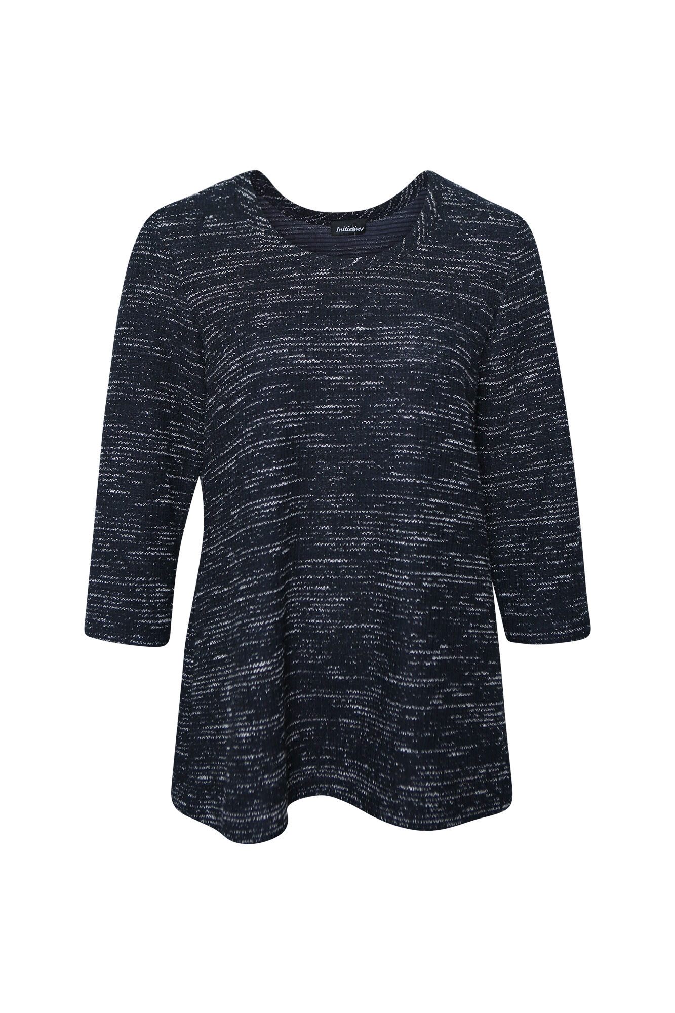 Boucle Knit 3/4 Sleeve Top Image 1