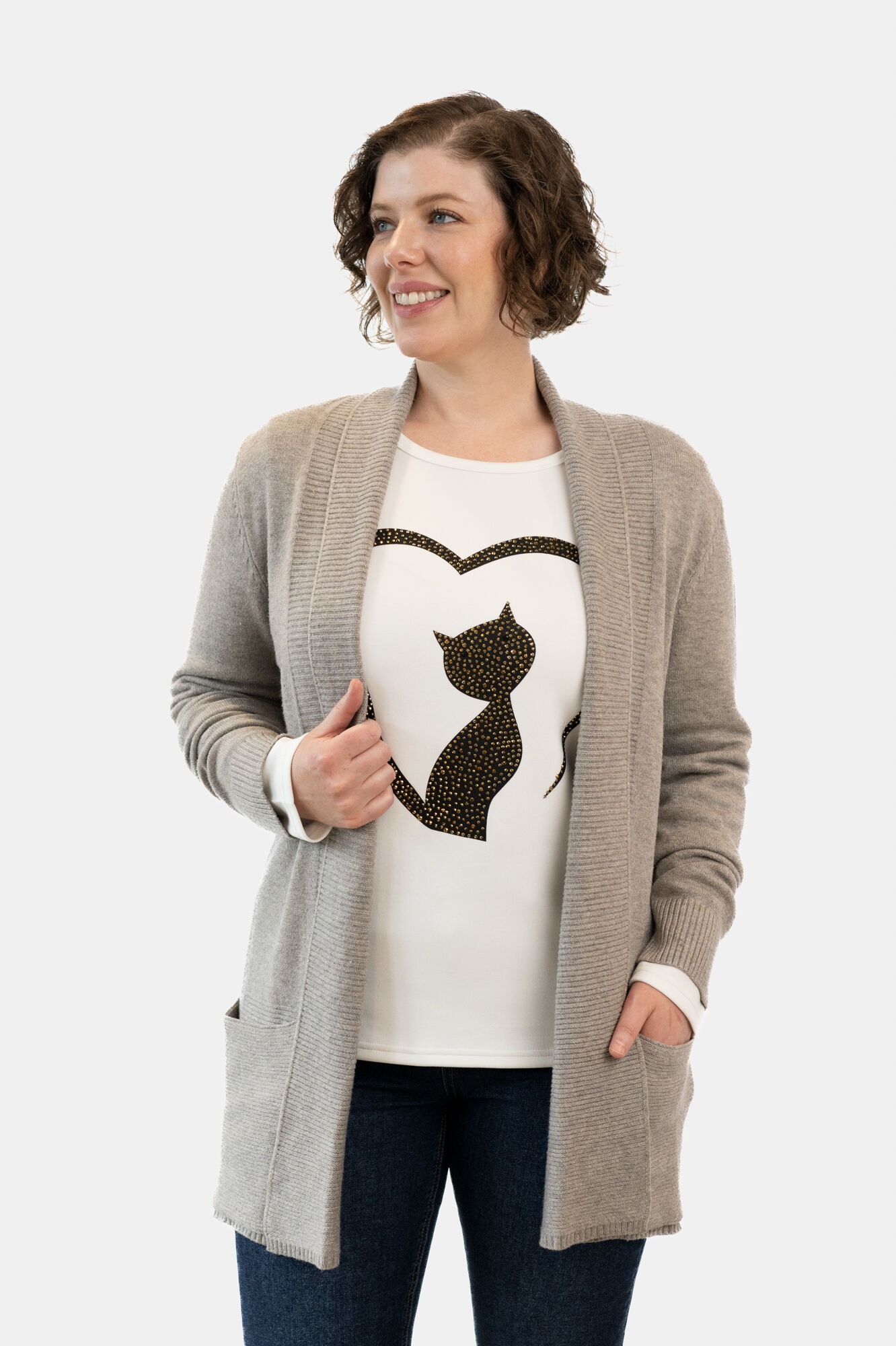 Ultra-Soft Pocketed Ribbed Essential Cardigan Image 1