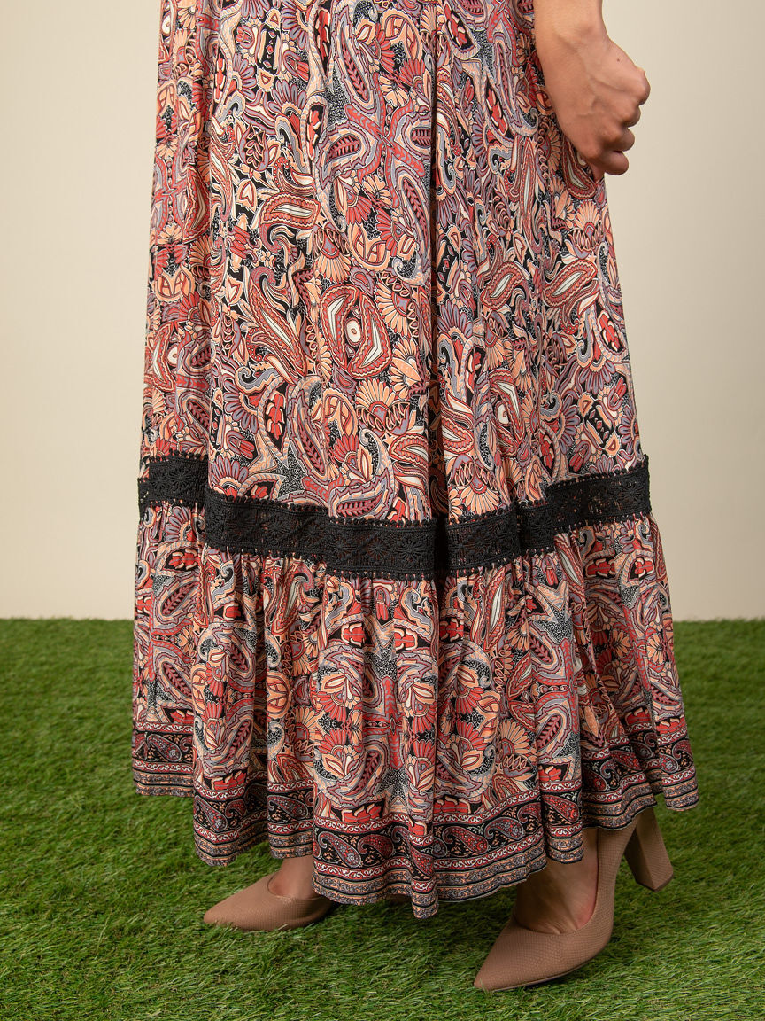 Short Sleeve Maxi Dress with Pockets Image 6