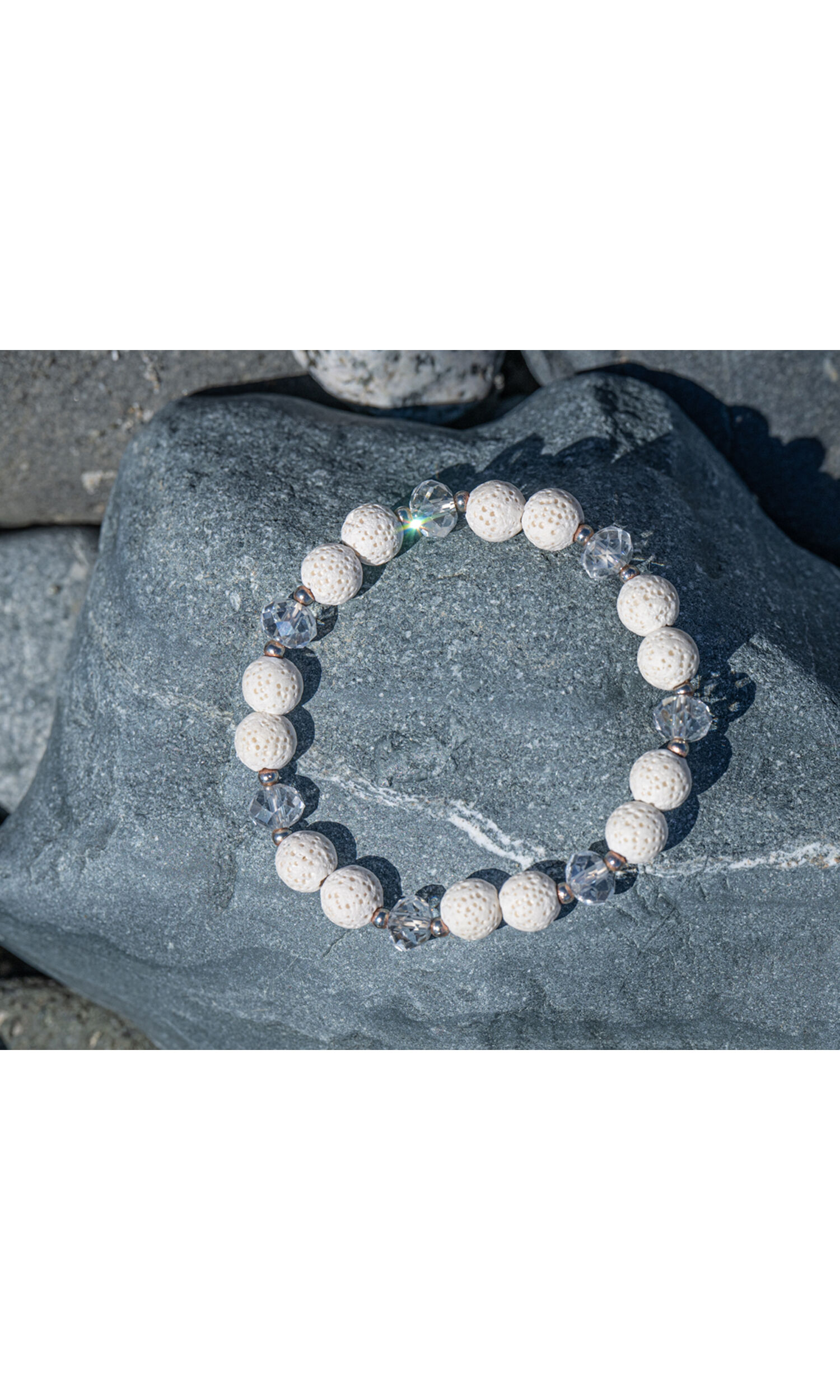 Lava Rock and Beads Bracelet Image 2