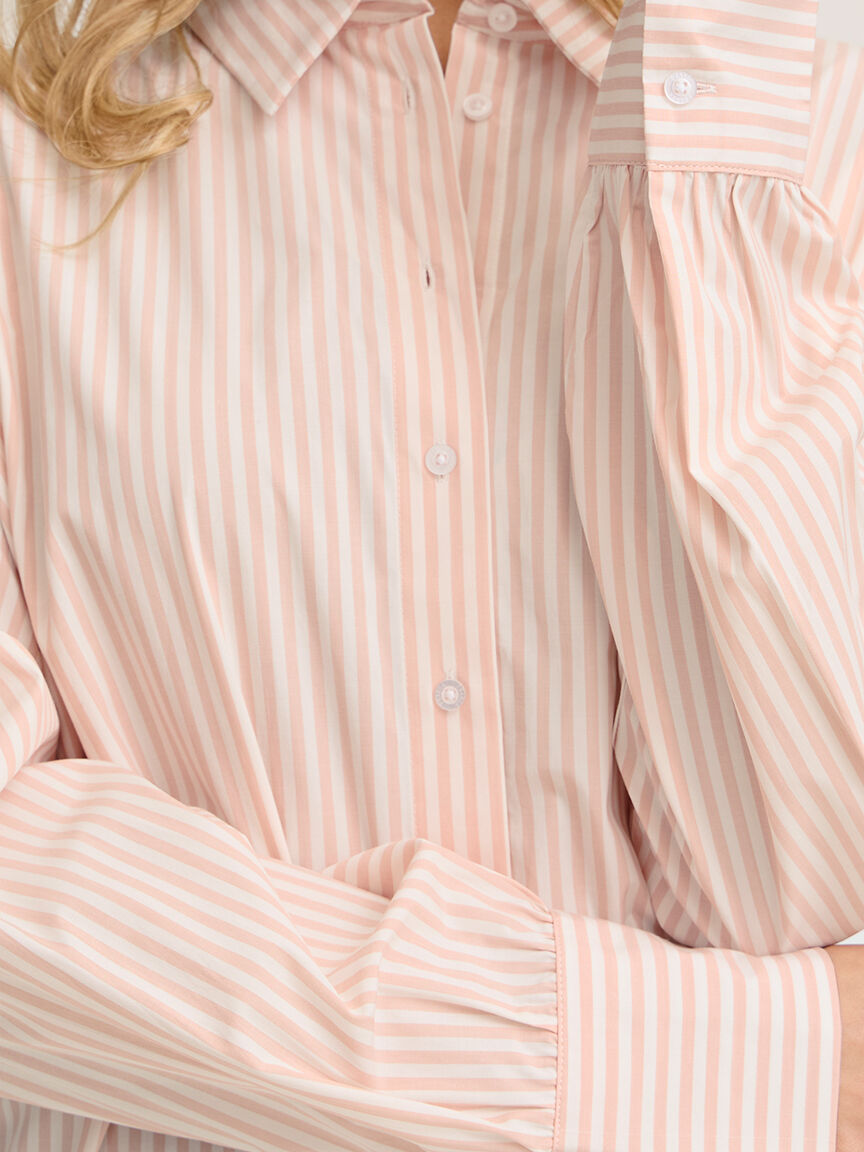 Long Sleeve Striped Blouse