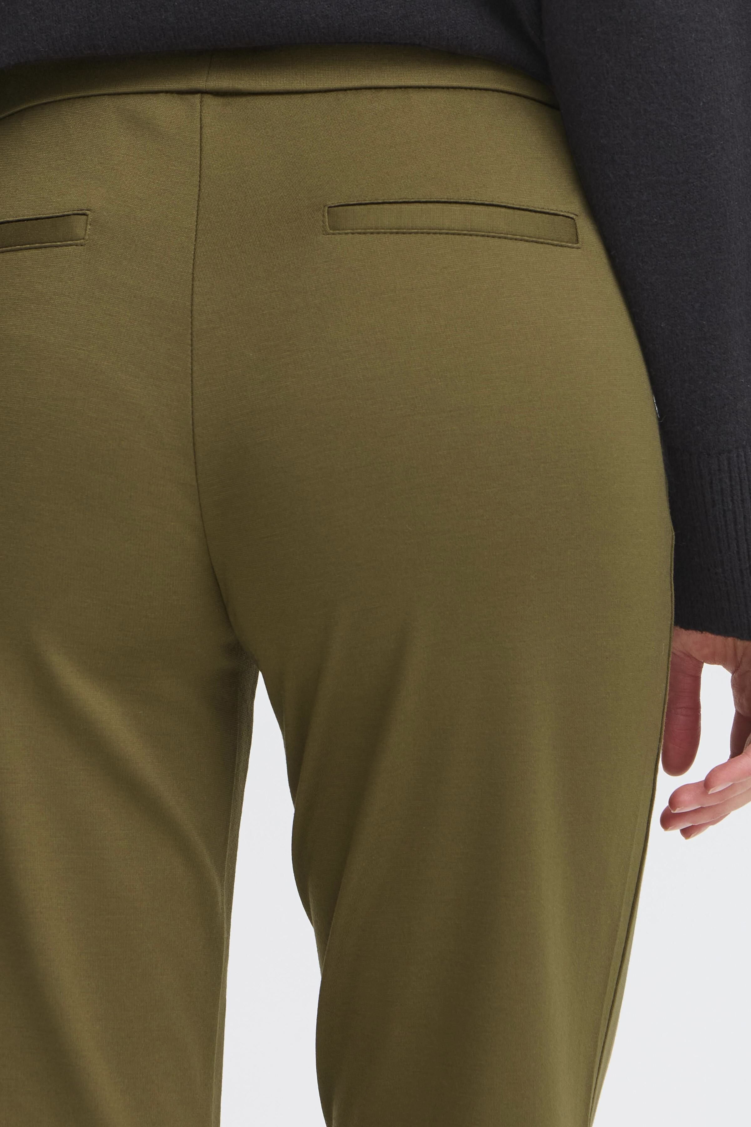 Pull-On Straight Leg Trousers