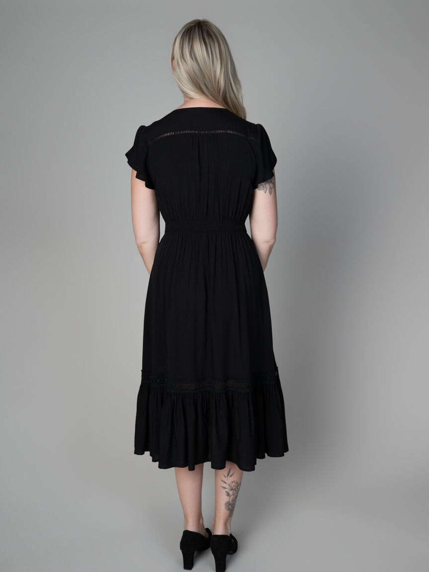 Short Sleeve Midi Dress