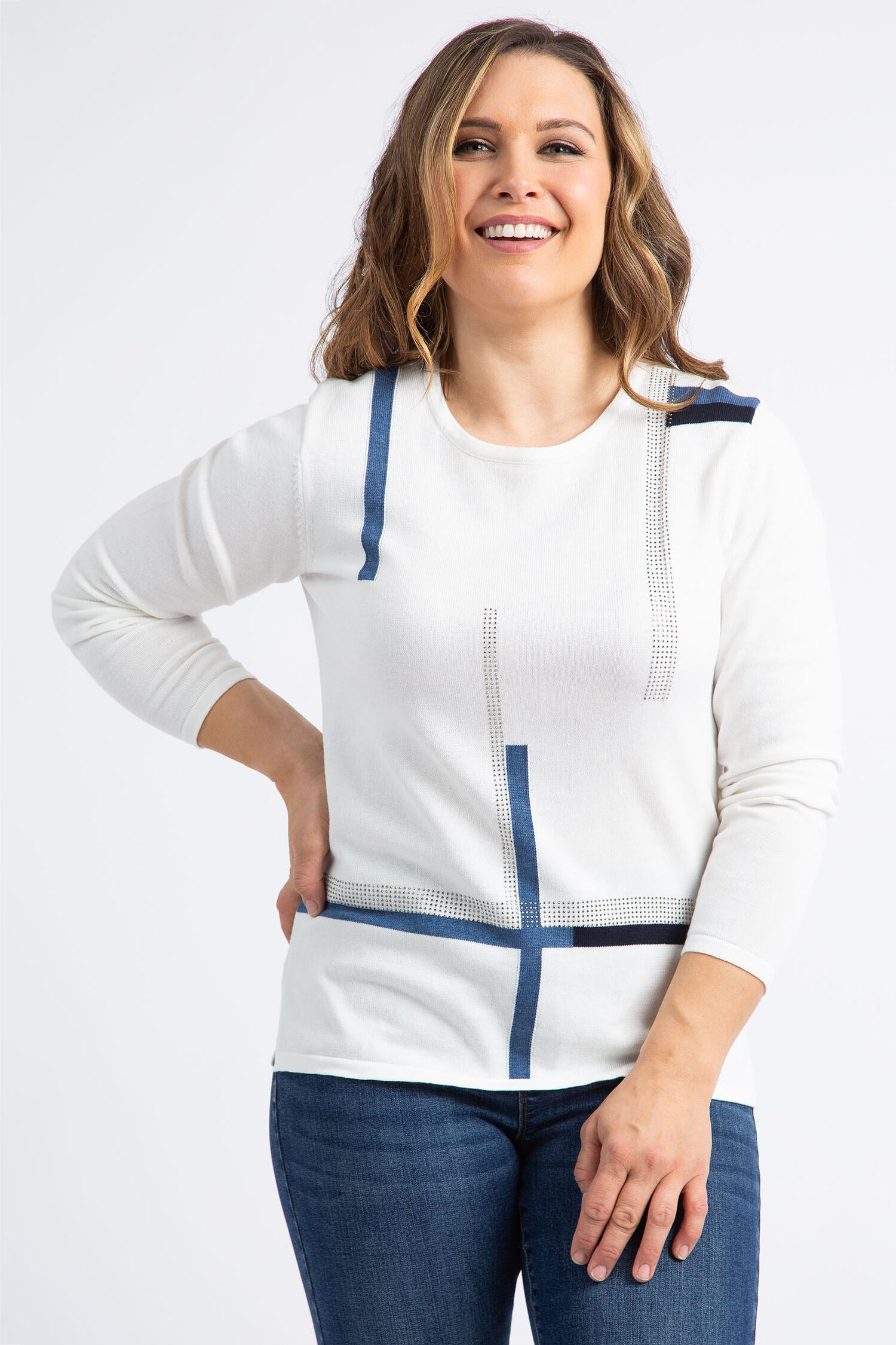 Long Sleeve Hotfix Sweater Image 4