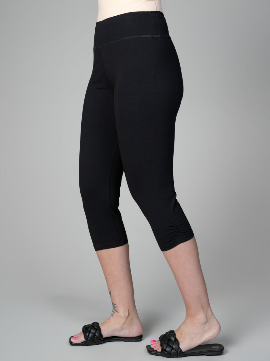 Capri Leggings With Runching Image 2