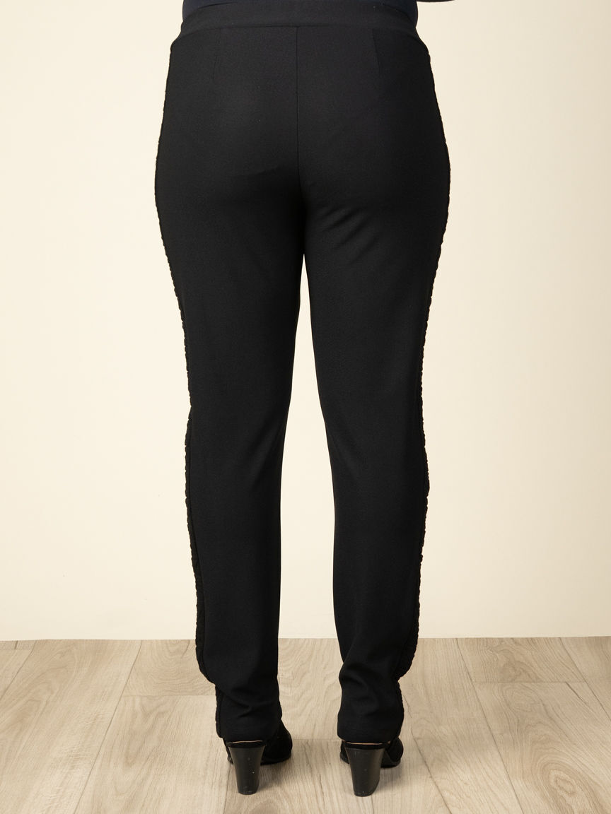 Pull-On Pants With Side Contrast