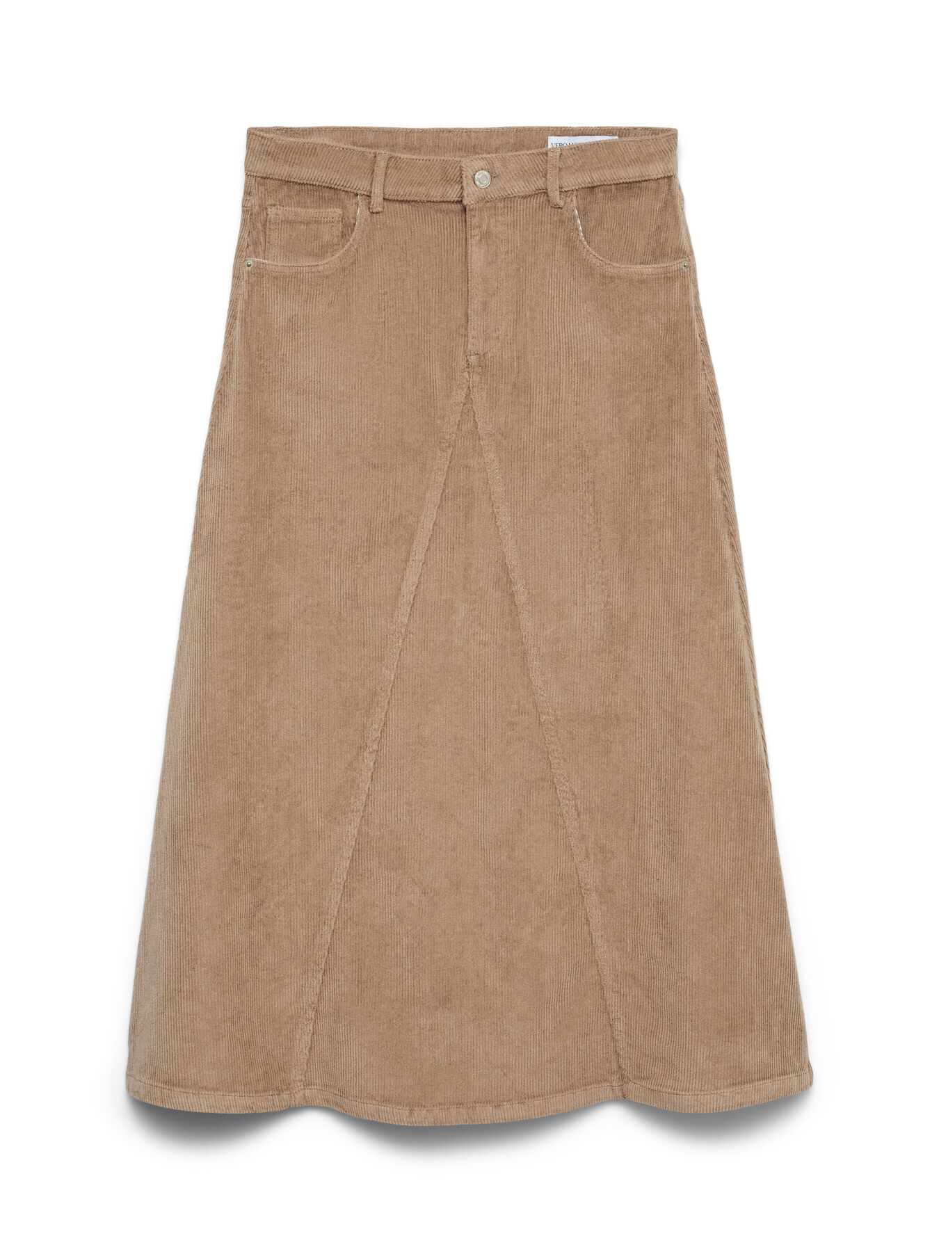 Midi Corduroy Skirt Image 3