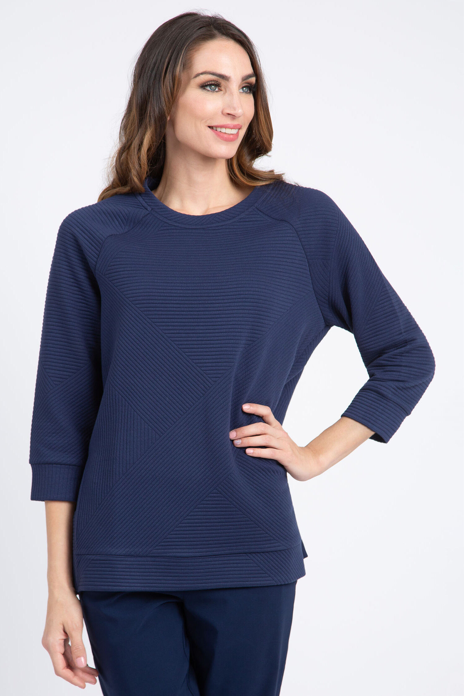 Quilted Raglan Top Image 1