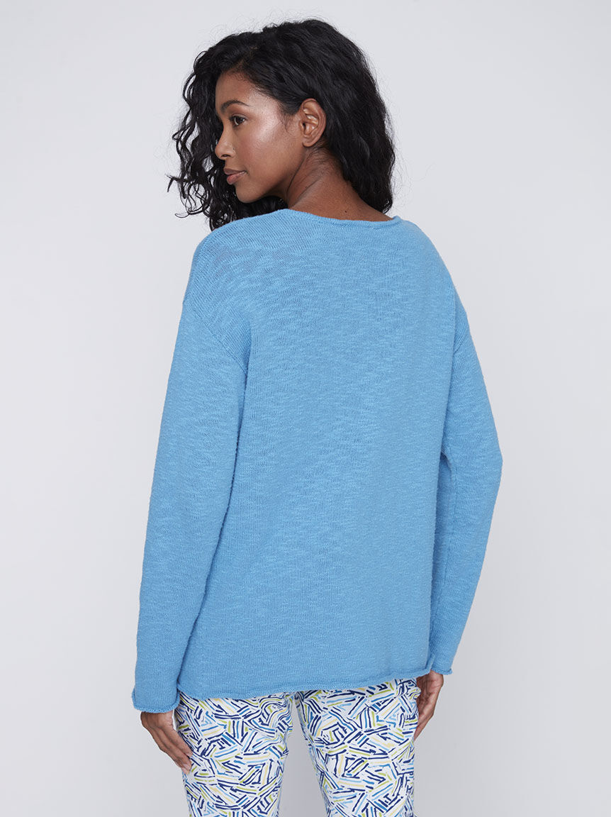 Long Sleeve V-Neck Sweater Image 2