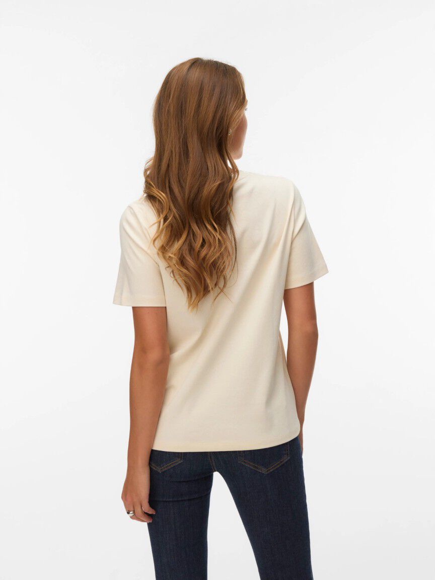 Abstract Embroidered T-Shirt