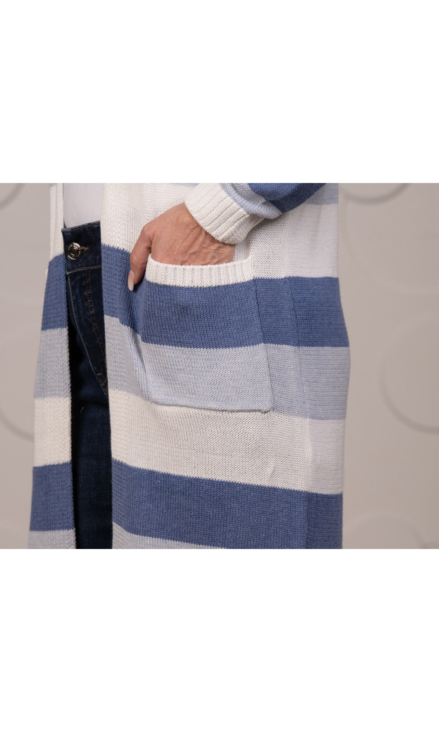 Open Front Cardigan w/ Pockets Image 4