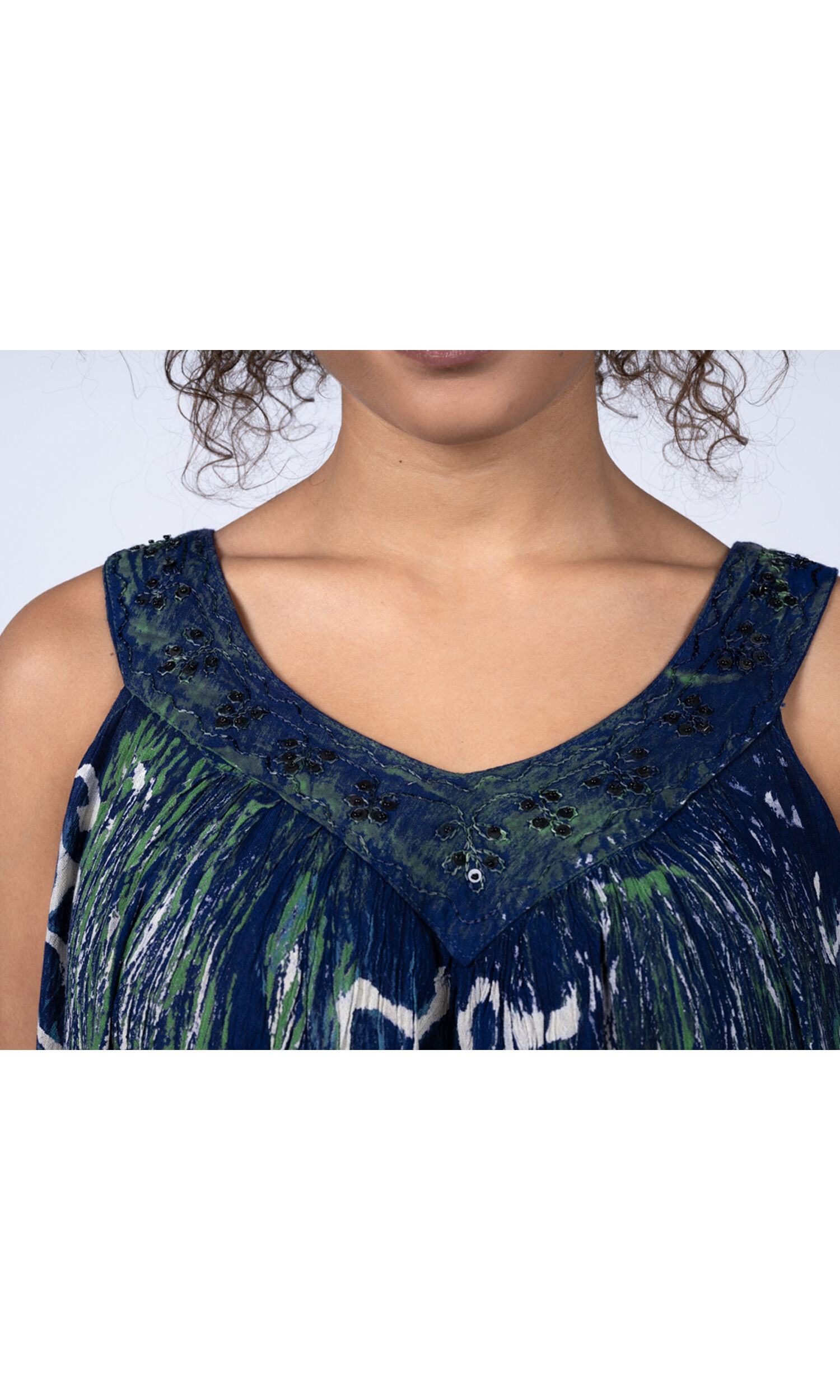 Flowy V-Neck Blouse Image 3