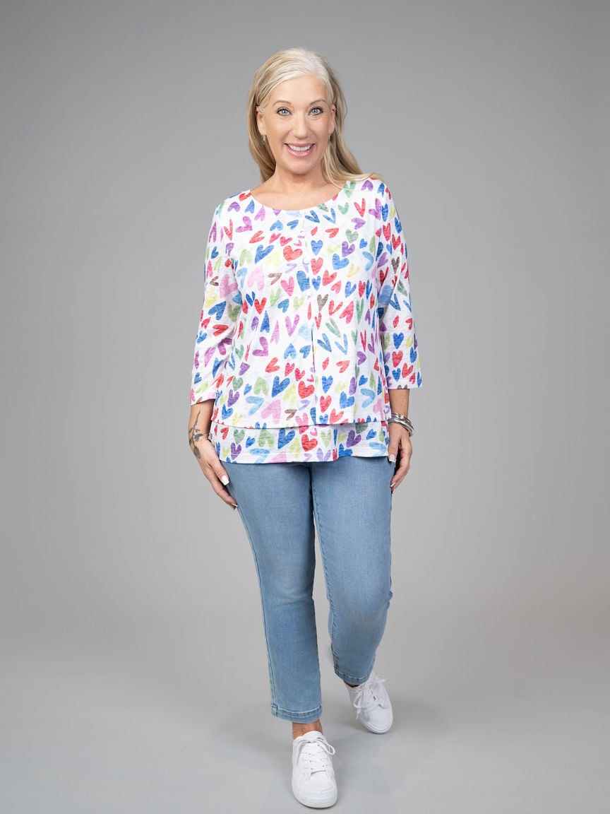 3/4 Sleeve Cardigan Shirt