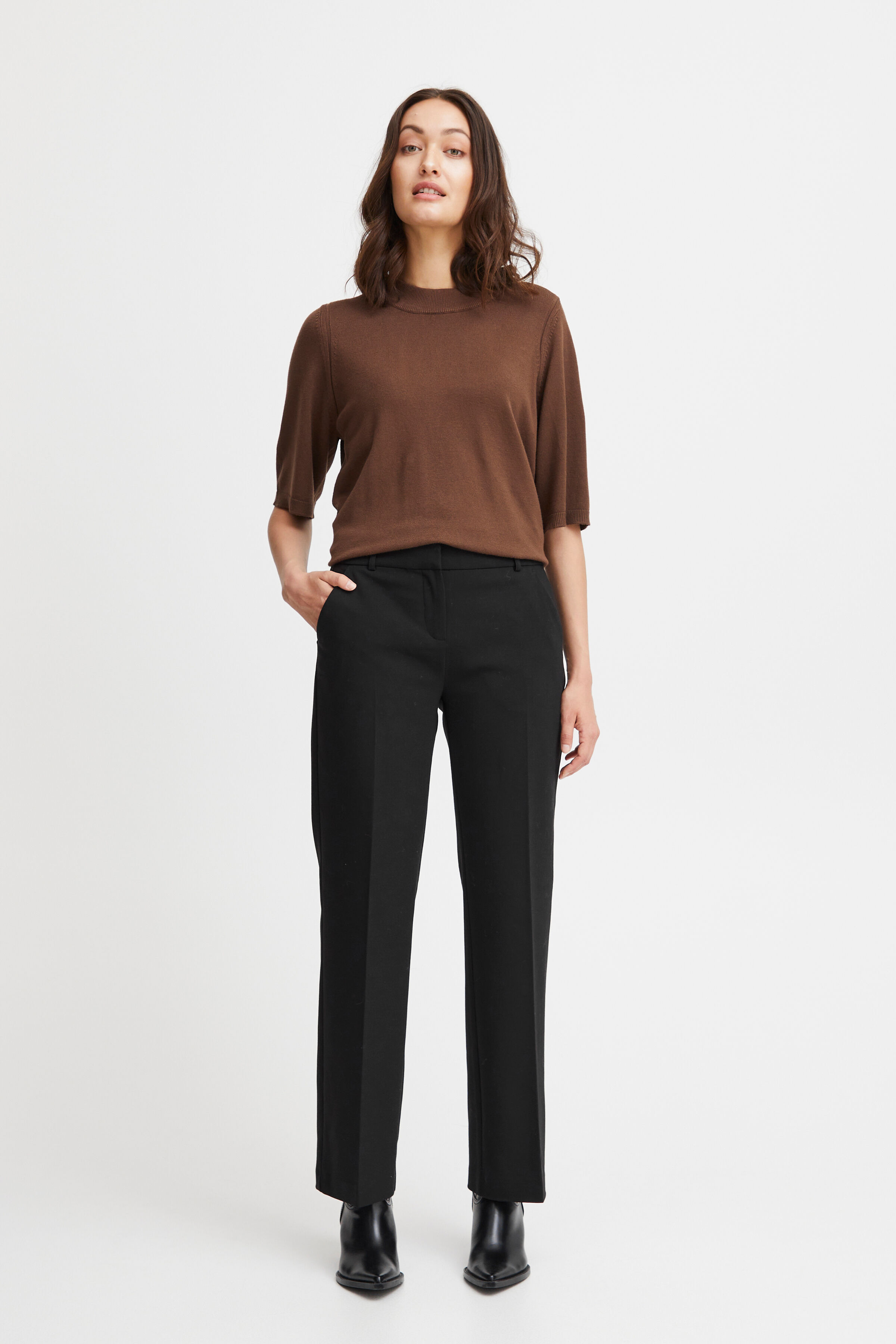 Straight Leg Trousers Image 5