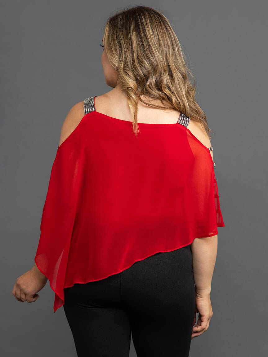 Sleeveless Blouse Jewel Strap Blouse Image 5