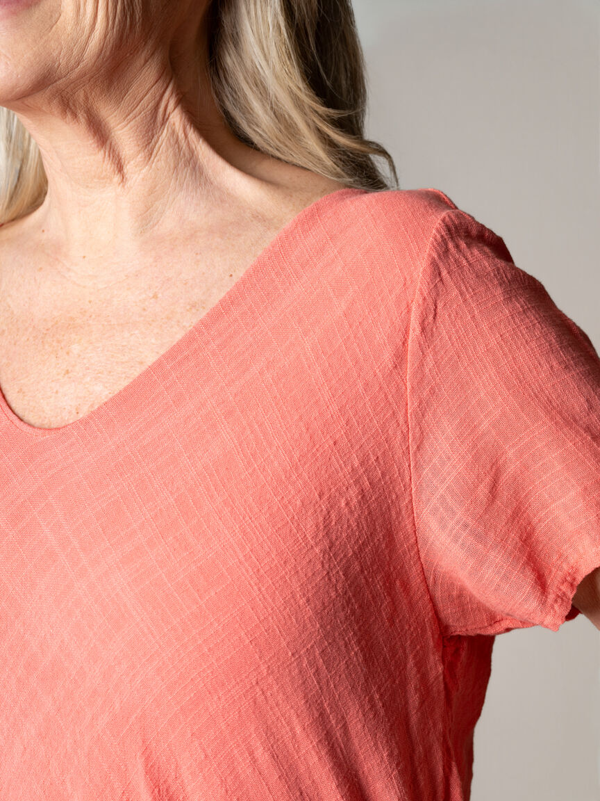 Layered Hem Knee Dress