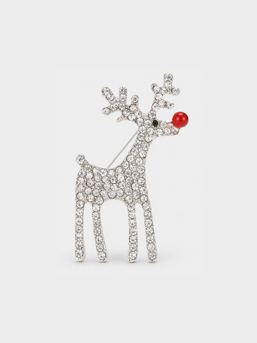 Bling Rudolph the Red Nosed Reindeer Pin