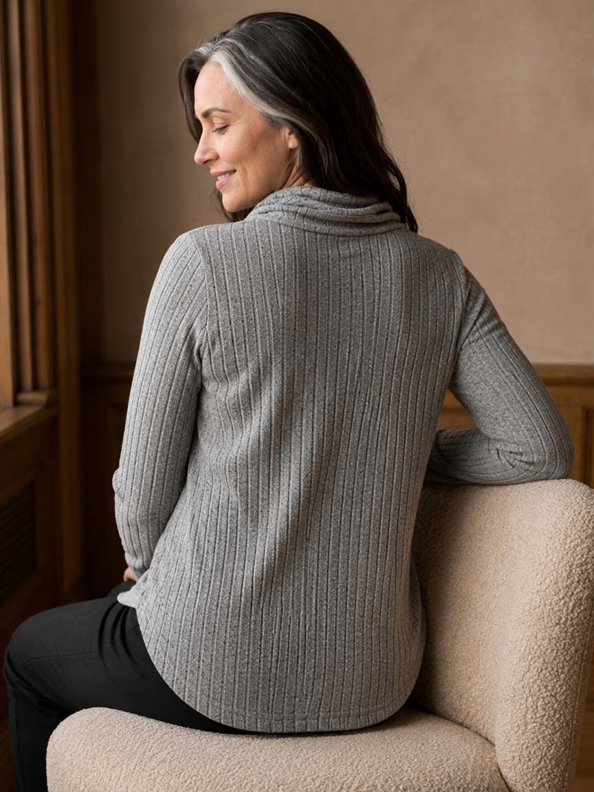 Long Sleeve Cowl Neck Top