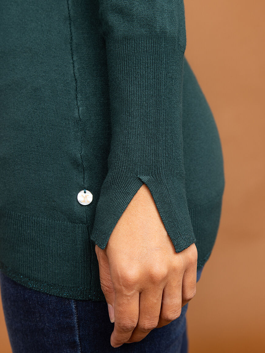 Long Sleeve Turtleneck w/ Lurex