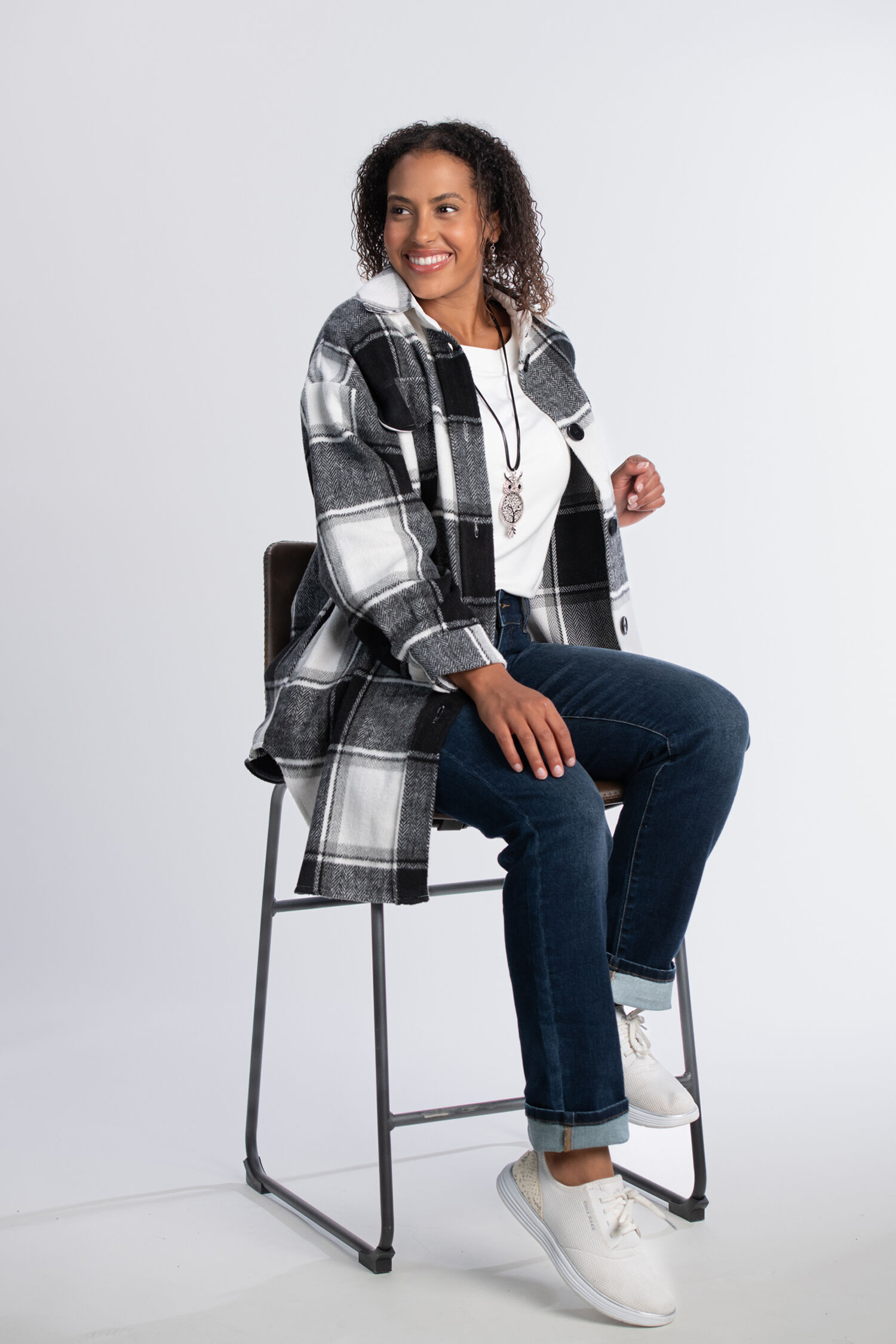 Plaid Shacket Image 4