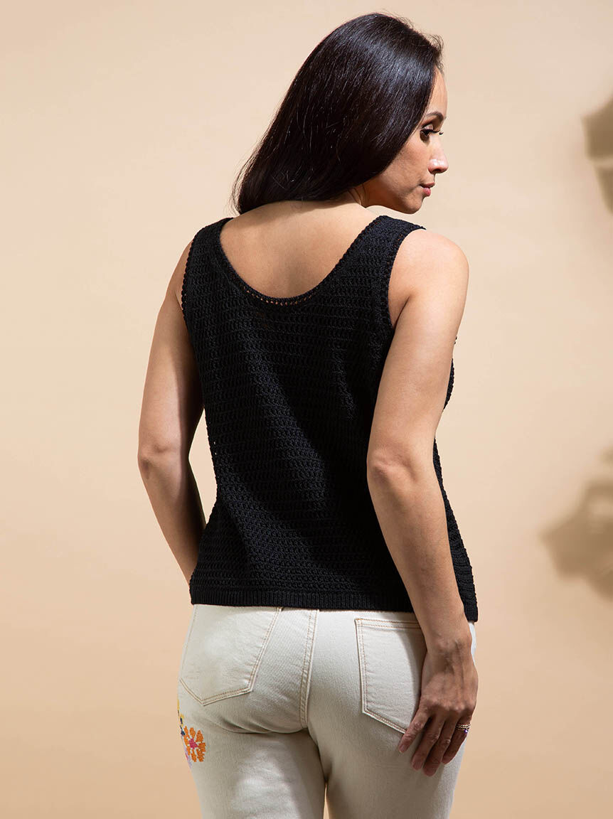Crochet Tank w/ Scoop Neck Image 4