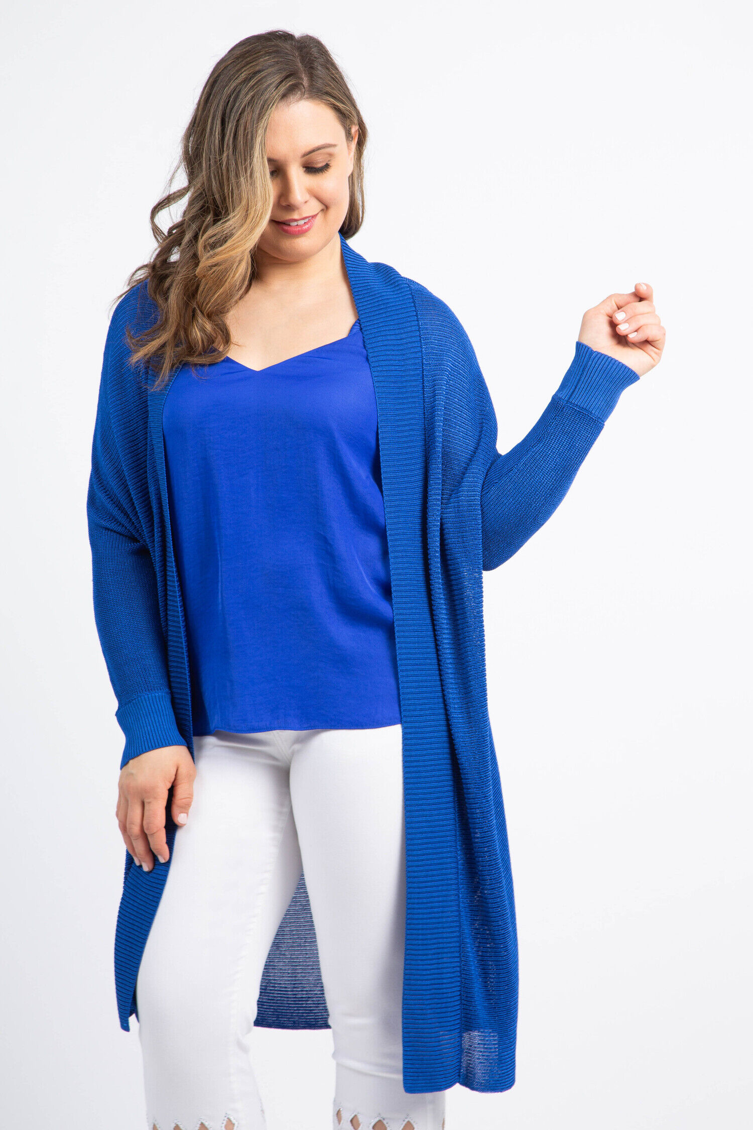 Elbow Sleeve Knit Cardigan Image 5