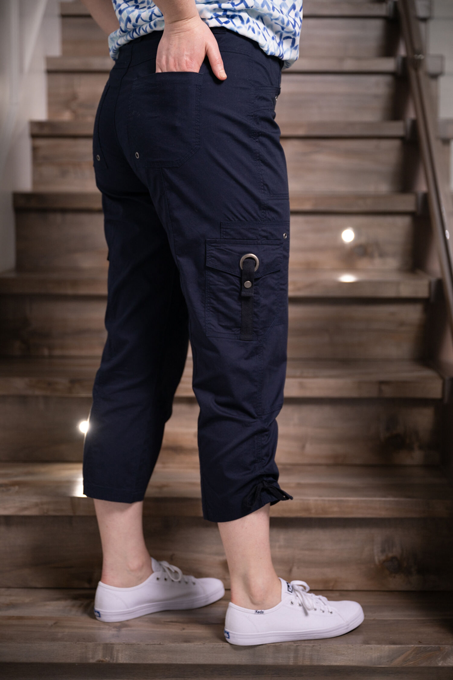 Capri Pant with Drawstring Image 3