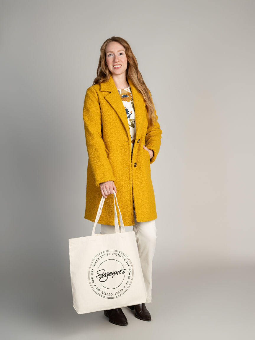 Single-Breasted Boucl&eacute; Coat