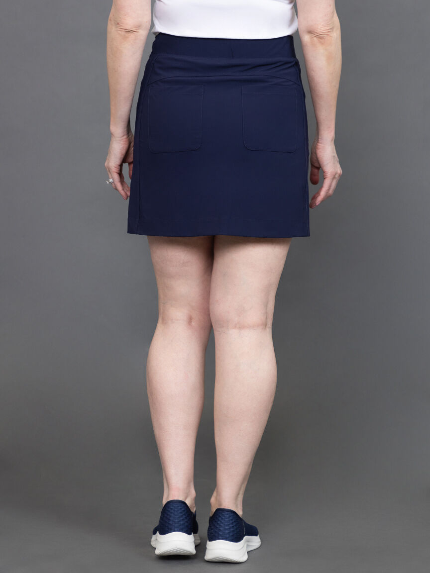 4-Way Stretch Pull-On Straight Skort 