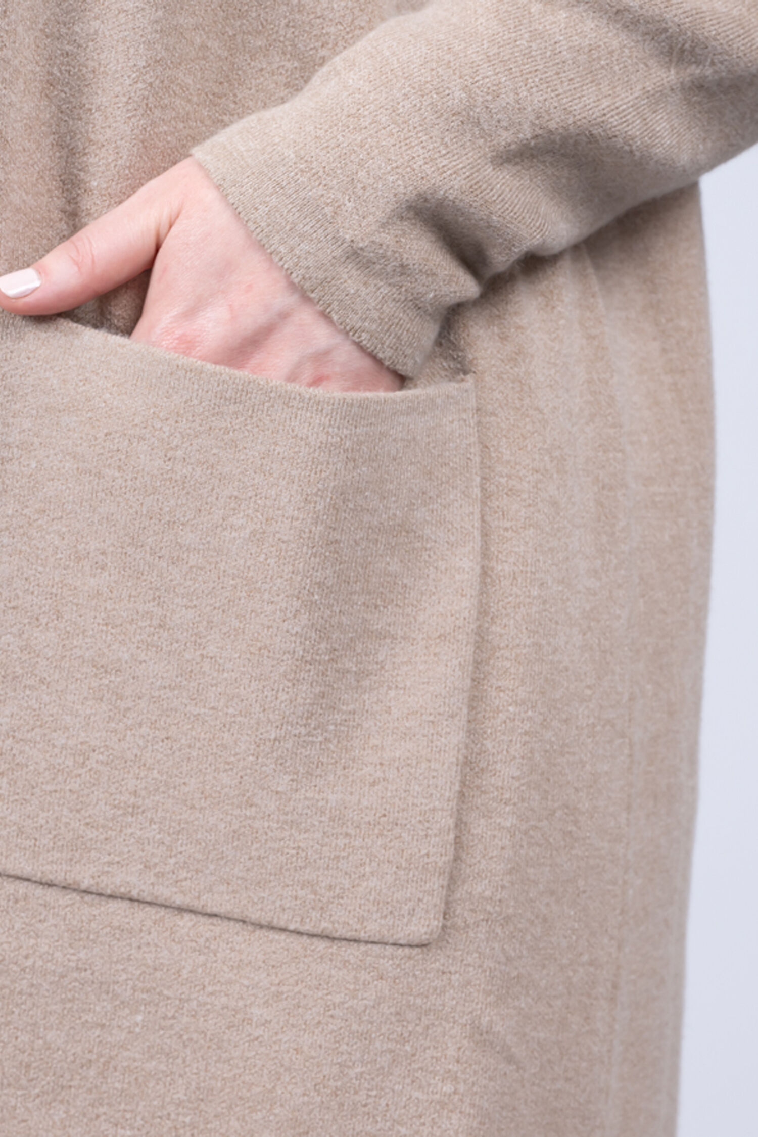 Open-Front Long Cardigan  Image 3