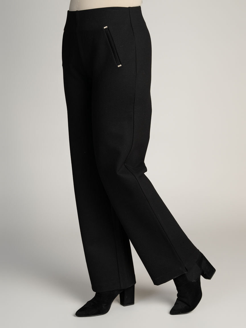 Petite Straight Leg Pull-On Pants
