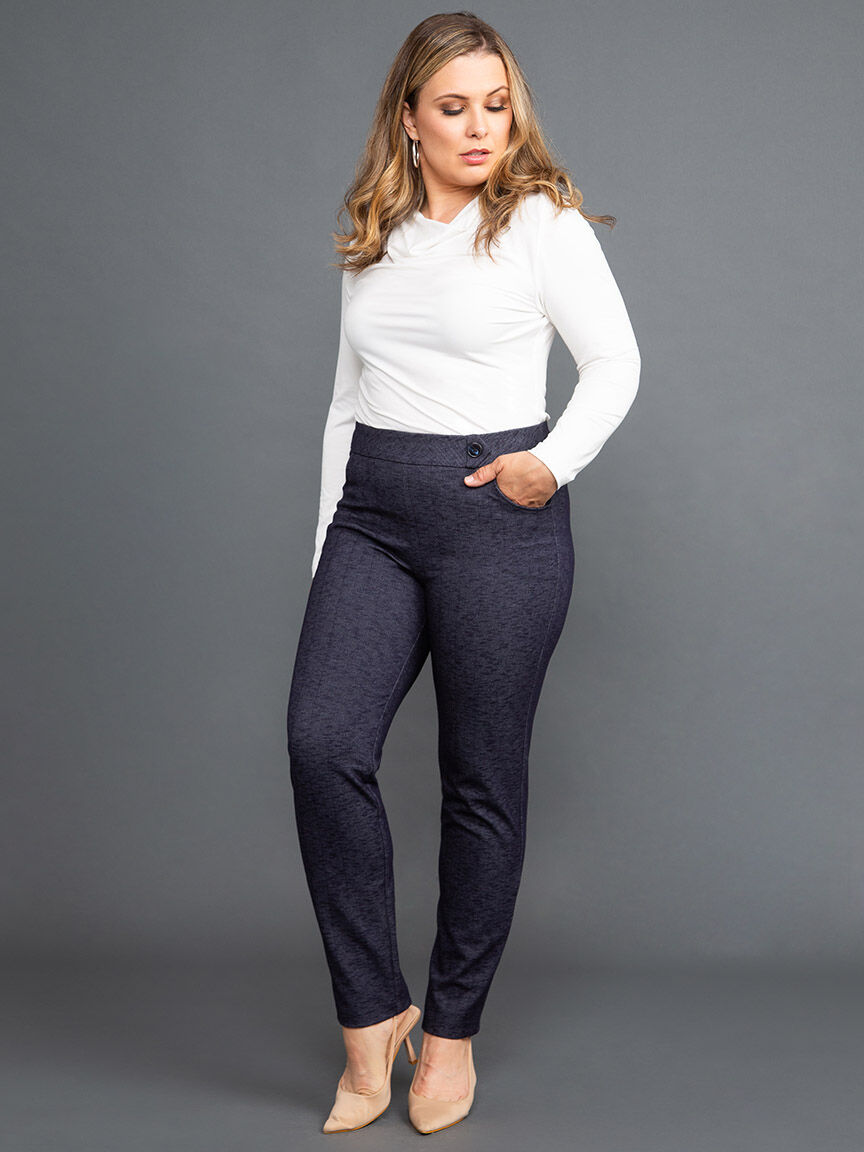 Pull On Straight Leg Pant