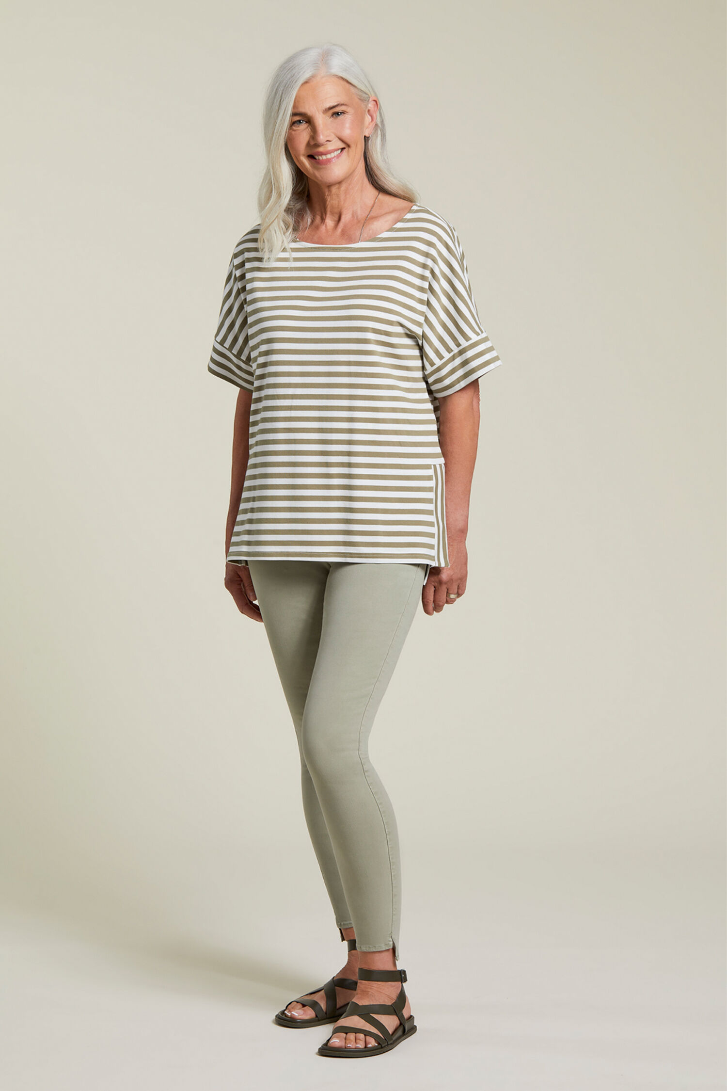 Boat Neck Side Slit Top Image 1