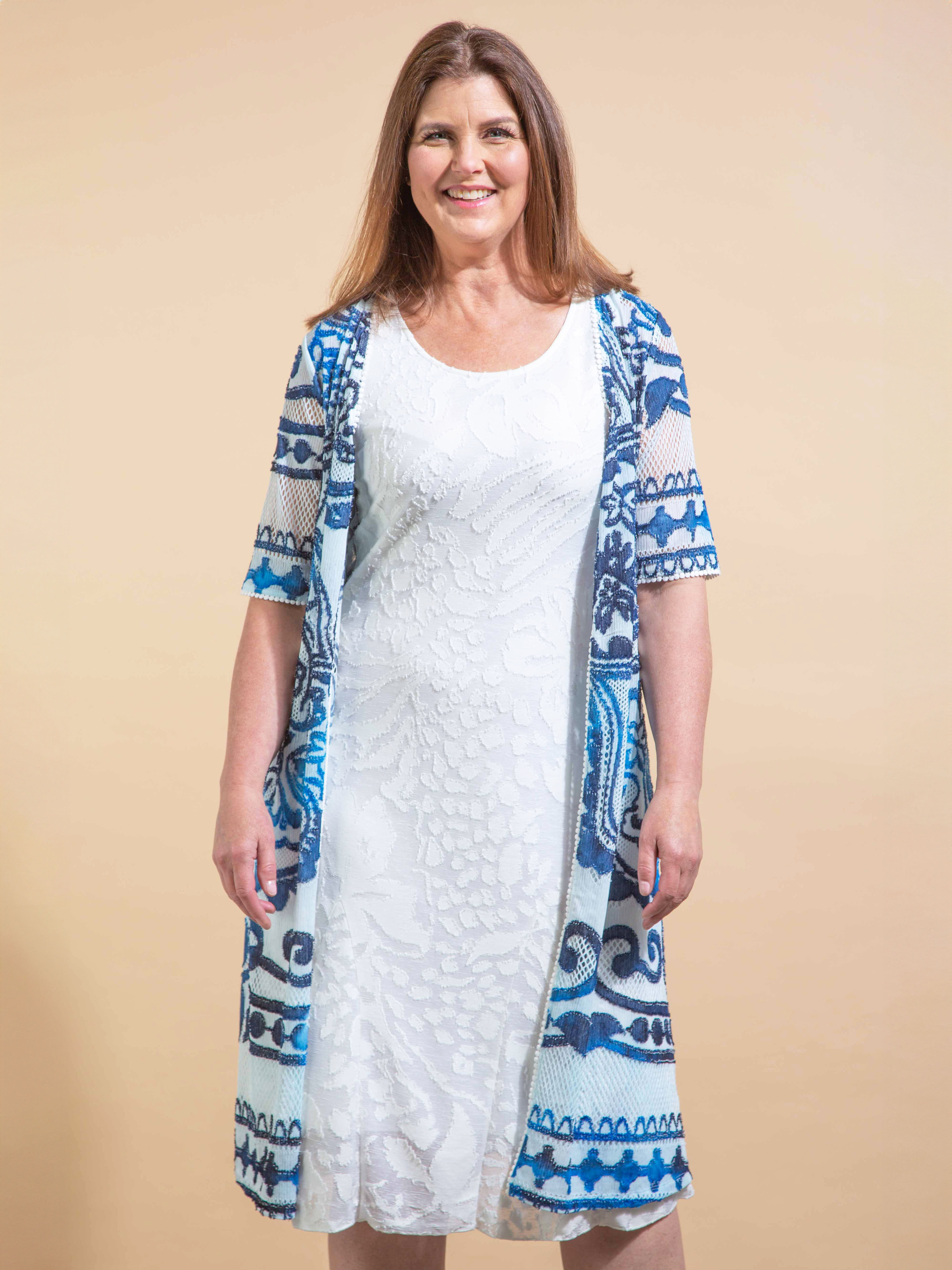 Short Sleeve Floral Cardigan Image 2